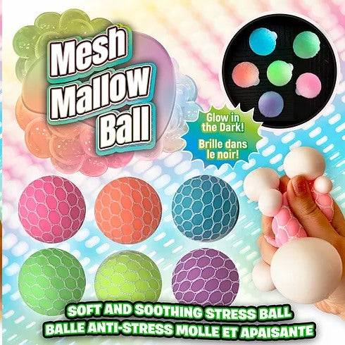 Mesh mallow ball moelleux blanc