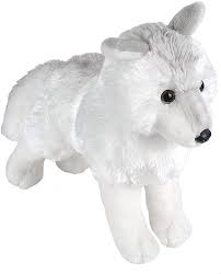 Peluche de loup arctique debout - 12"