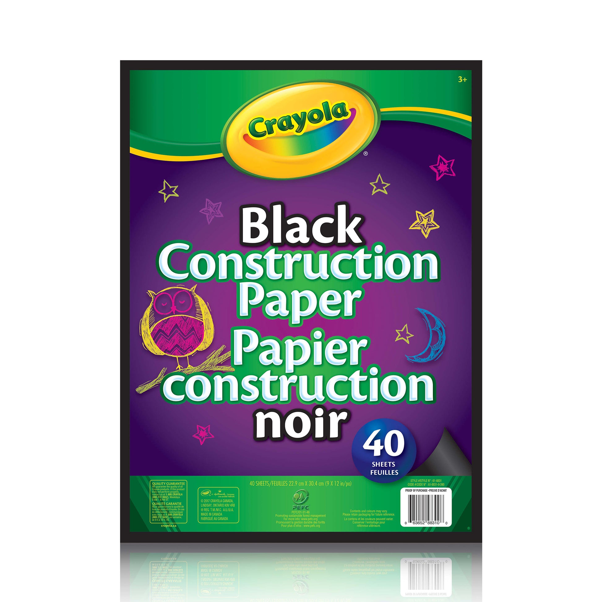 Papier construction noir