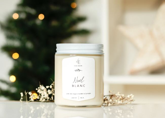Bougie parfumée - Noël Blanc
