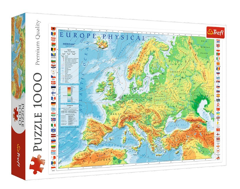 Casse-tête 1000 pièces - Carte de l'Europe