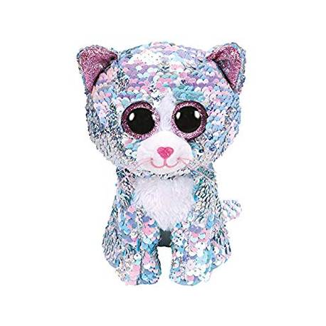 Whimsy sequin bleu chat