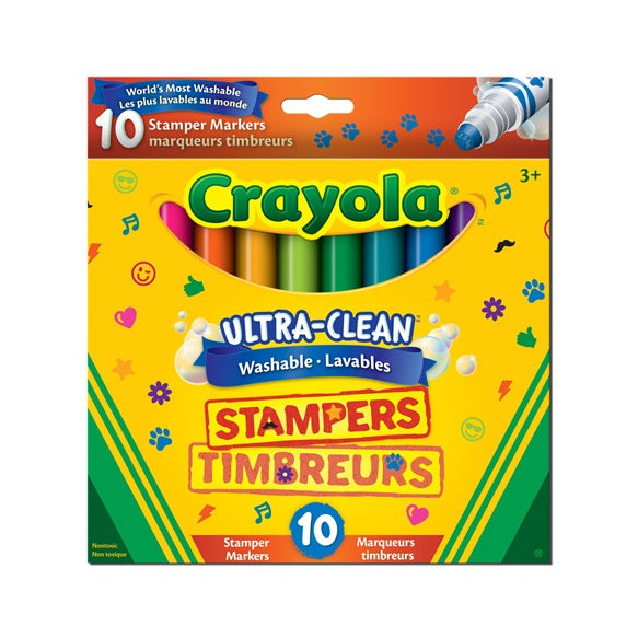 10 marqueurs timbreurs Ultra-Clean lavables