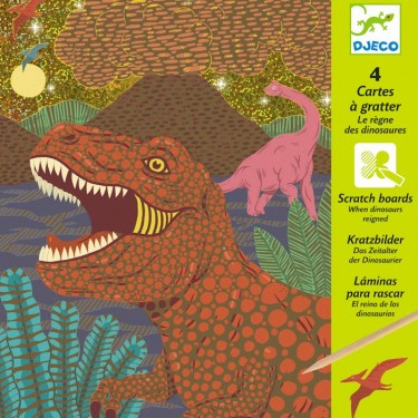 Cartes à gratter : Le règne des dinosaures