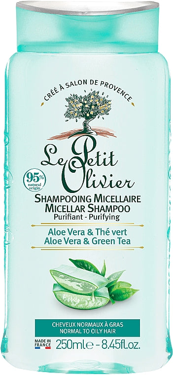 Shampooing Micellaire Soin Purifiant - Aloes et thé vert 250 ml