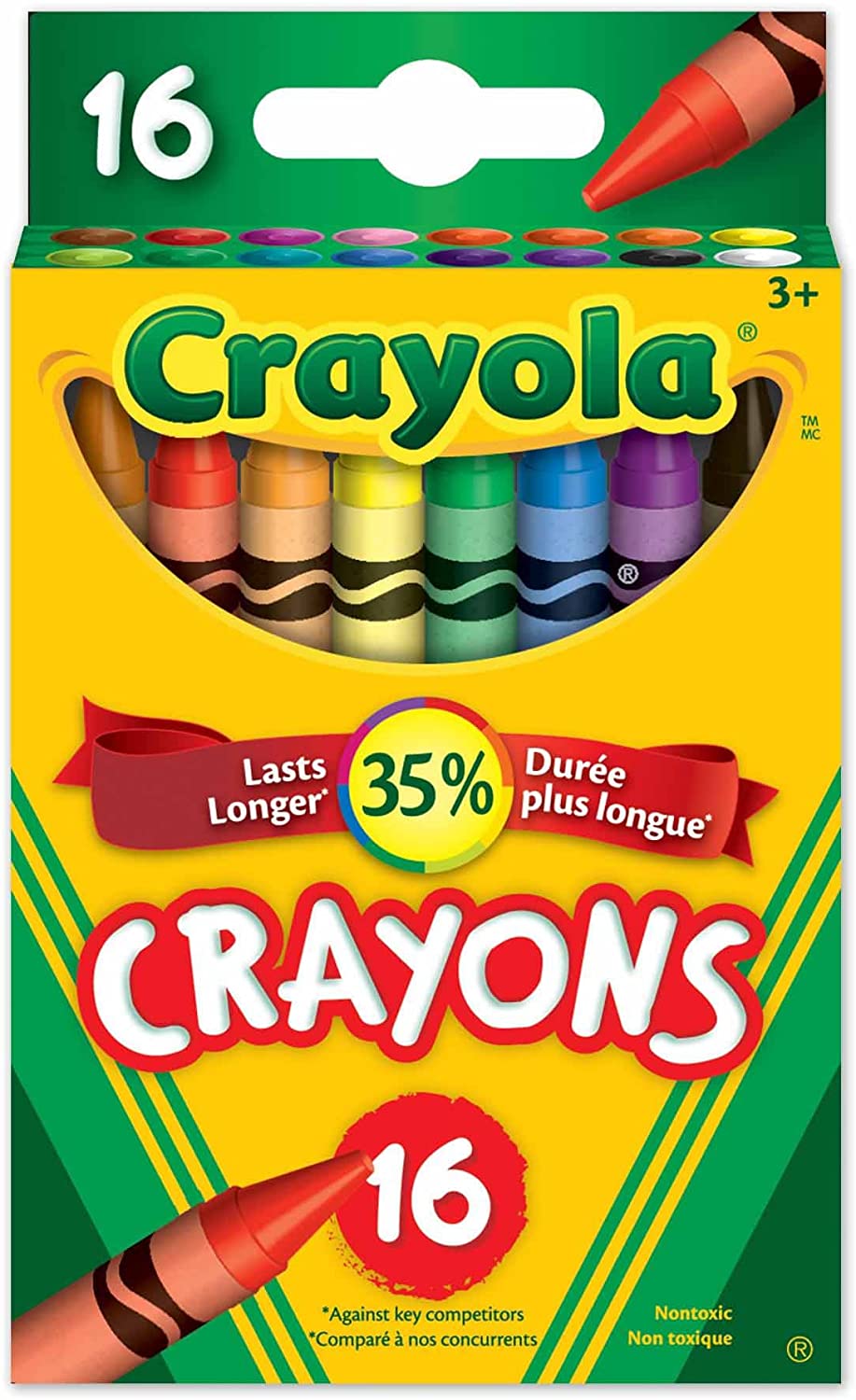 16 crayons de cire