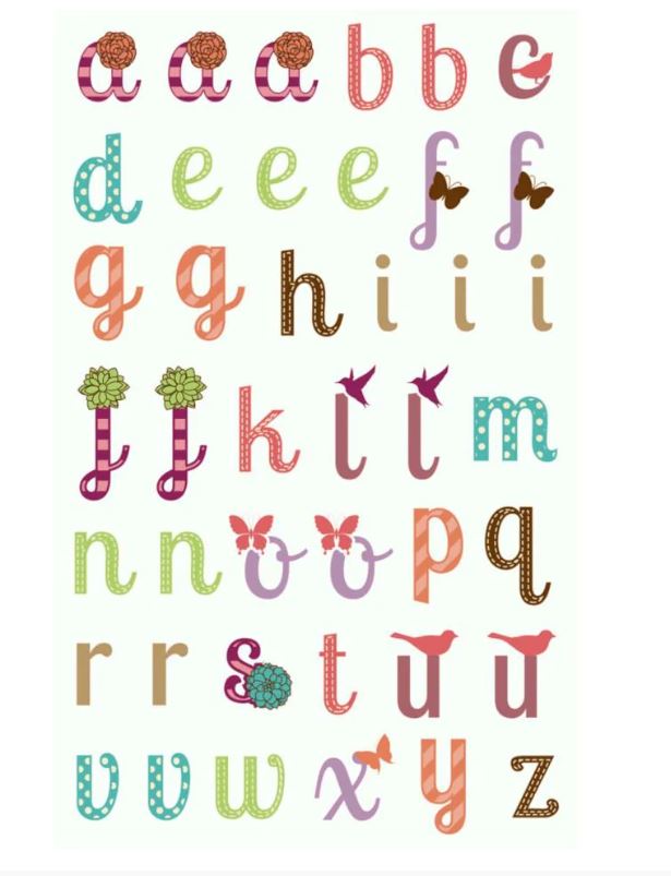 Gomettes alphabet