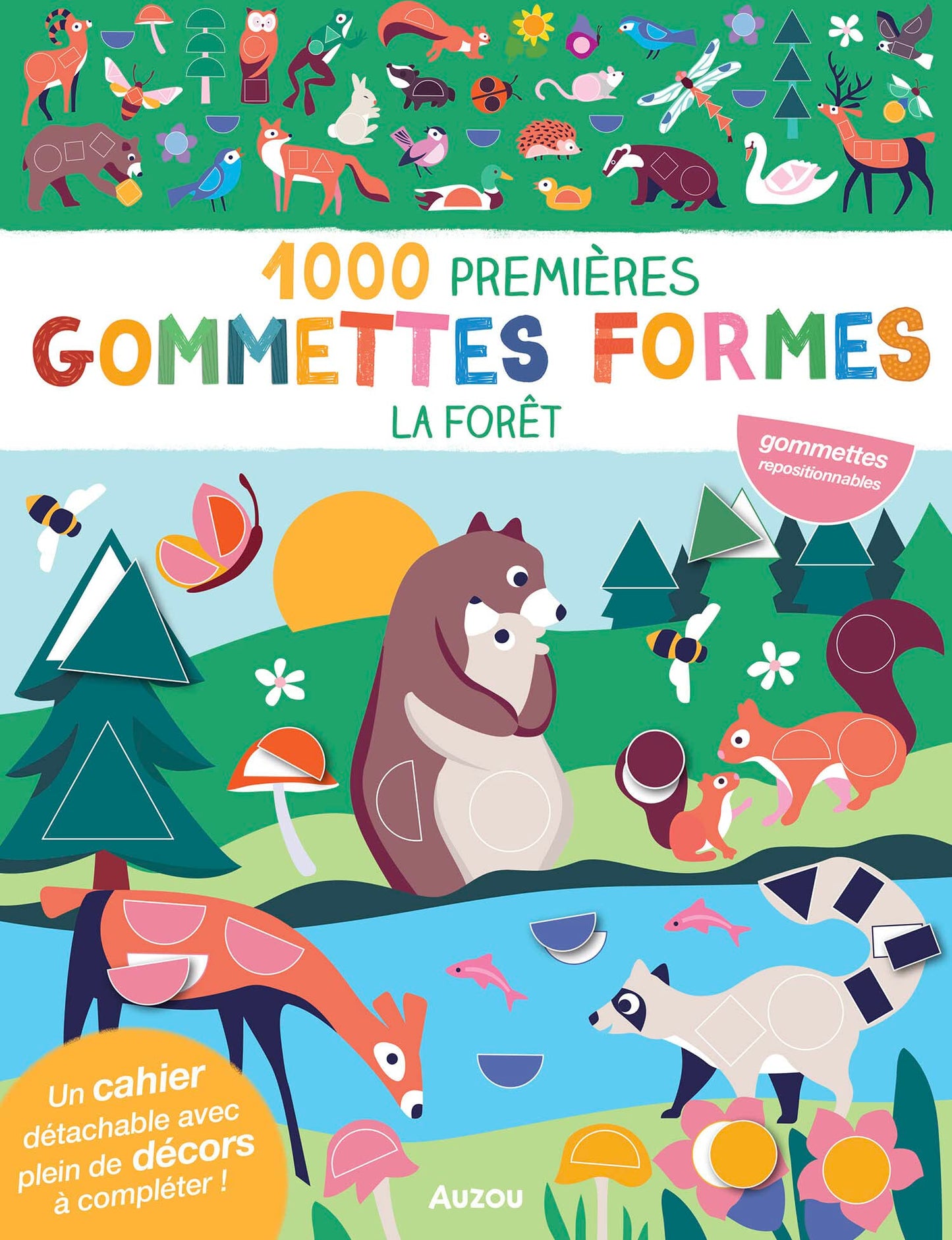 1000 premières gommettes formes La forêt