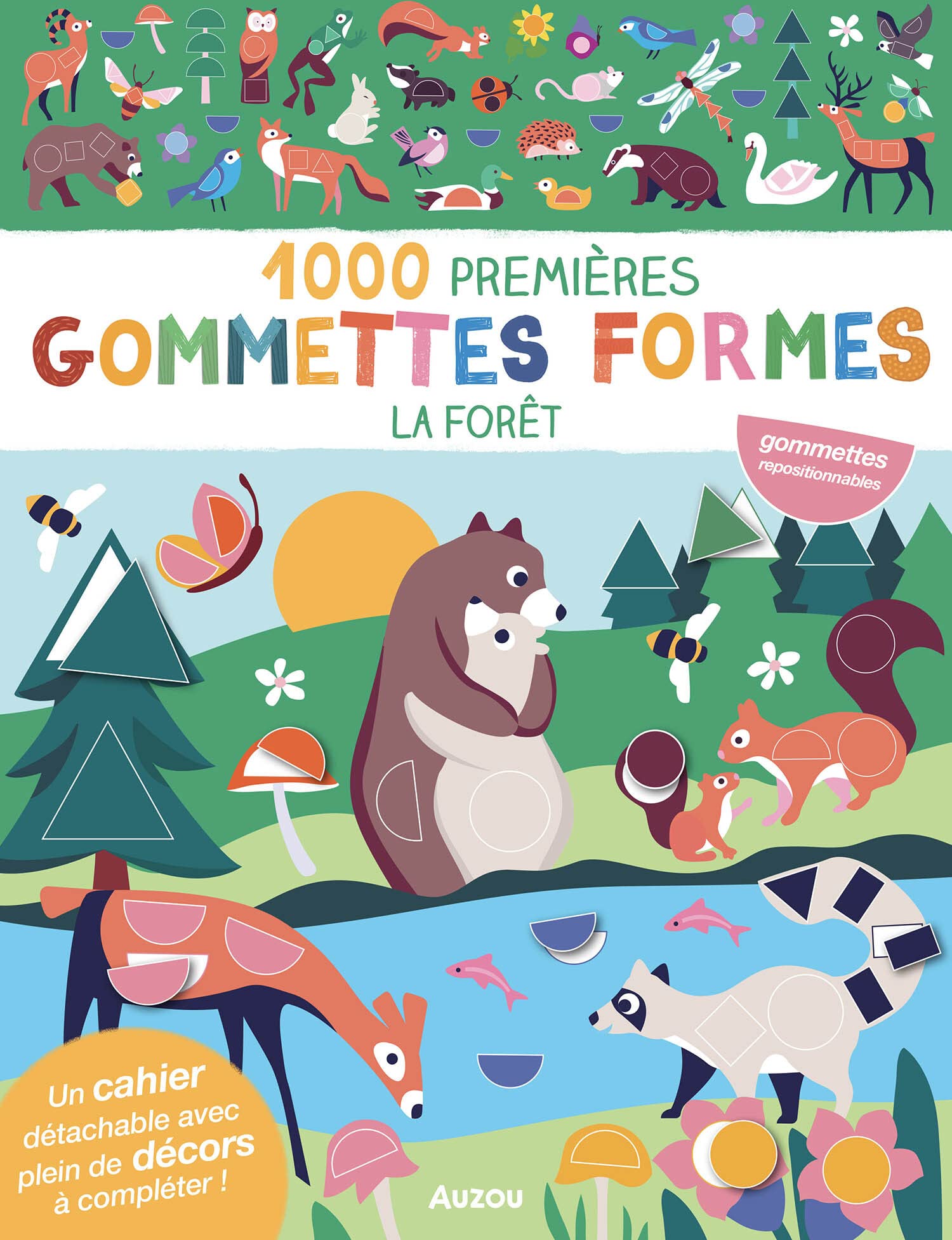 1000 premières gommettes formes La forêt