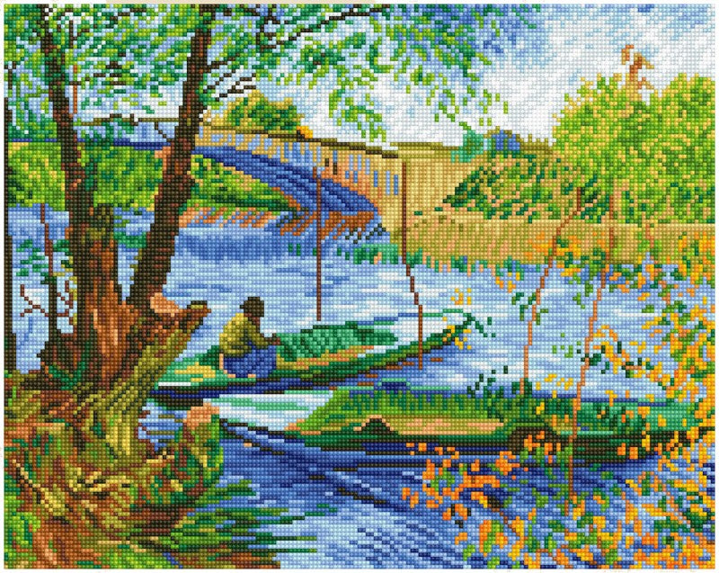 Diamond Dotz - Fishing in spring Van Gogh