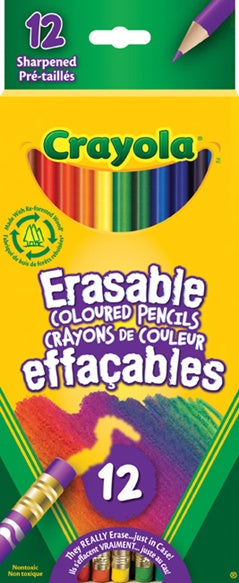 12 crayons de couleurs effaçables Crayola