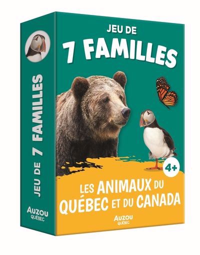 Jeu de 7 familles Les animaux du Québec et du Canada