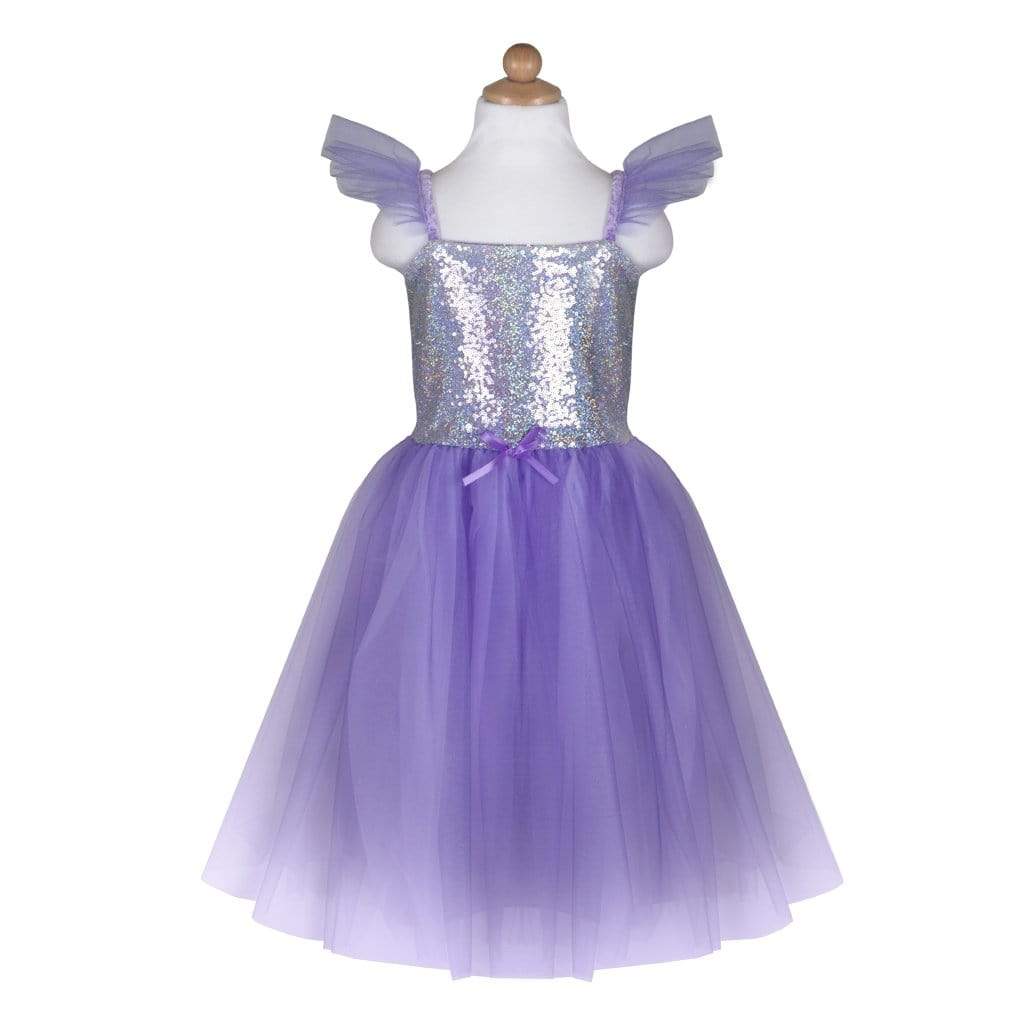 Robe de princesse lilas à paillettes 7-8