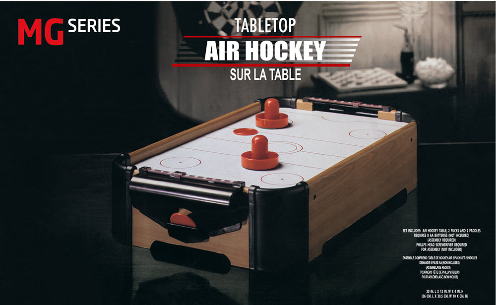 Air hockey sur table