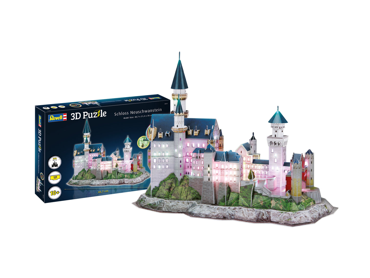 Casse-Tête 3D Revell Château de Neuschwanstein - Édition DEL